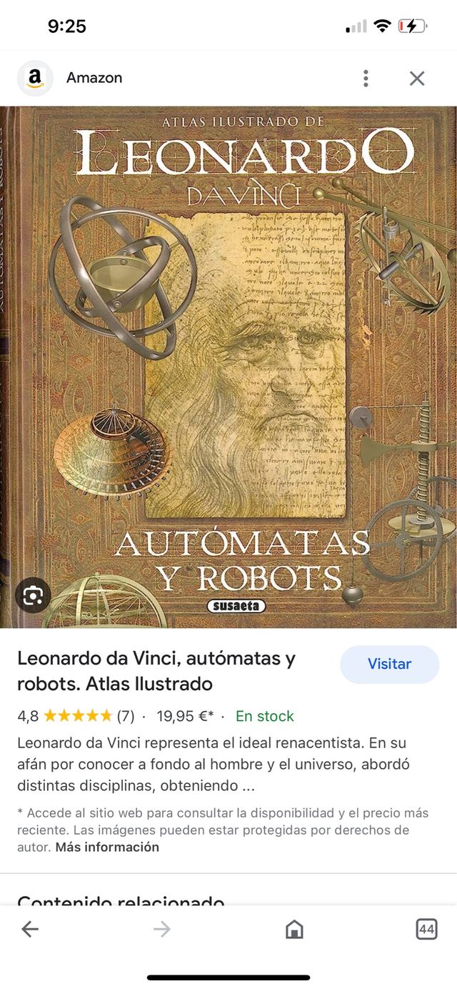 Leonardo Da Vinci, autómatas y robots