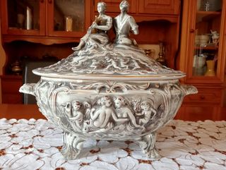 antiguo centro de mesa precioso