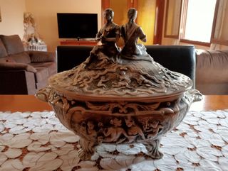 antiguo centro de mesa precioso