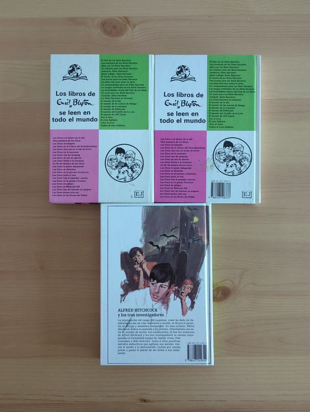 Pack de 3 libros de "los cinco"