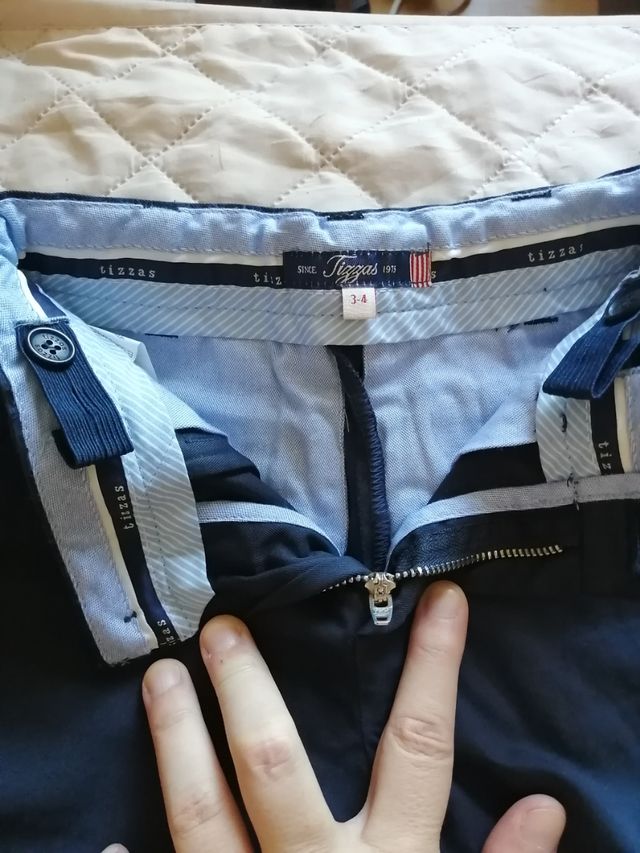 Lote camisa y pantalon vestir niño 3/4 años