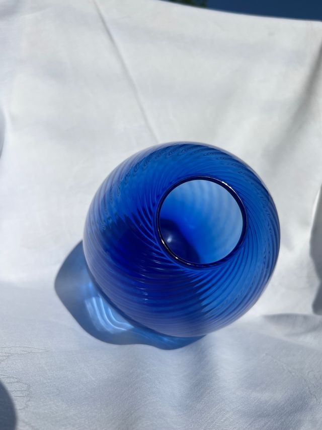 Vaso in vetro Acquachiara blu