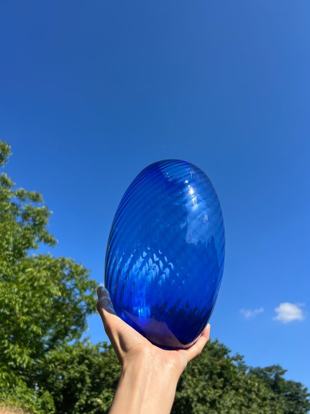 Vaso in vetro Acquachiara blu