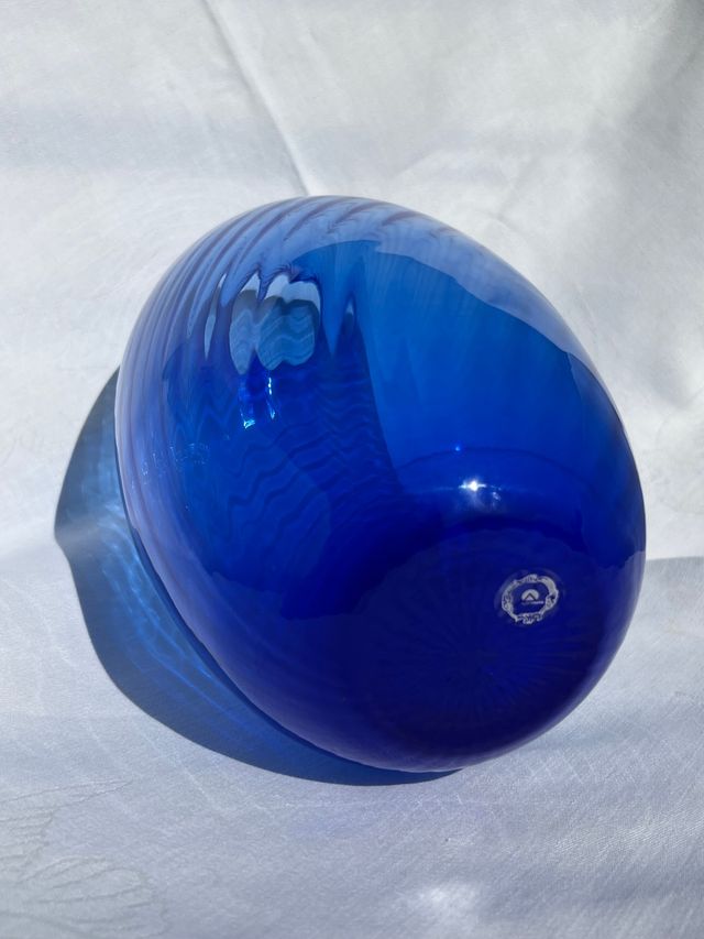 Vaso in vetro Acquachiara blu