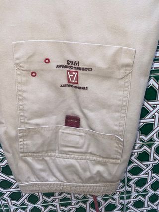 2 Pantalones color crema por 3€