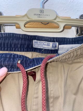 2 Pantalones color crema por 3€