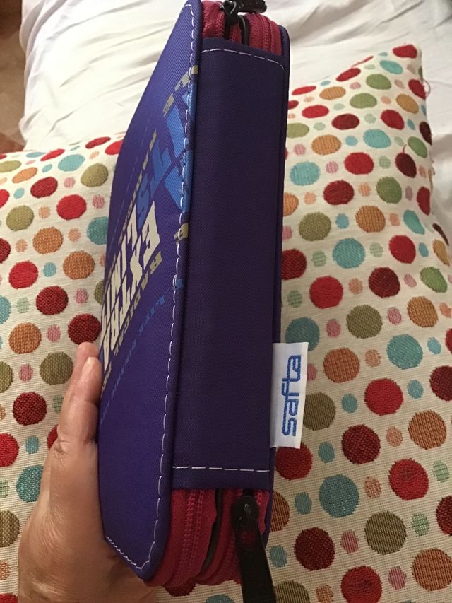 Estuche/plumier escolar doble cremallera Safta