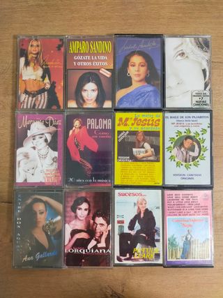 12 casete CANTANTES ESPAÑOLAS por 13€