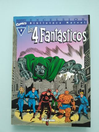 Los 4 Fantásticos Biblioteca Marvel n°1 y 3