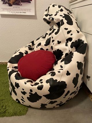 Puff estampado vaca