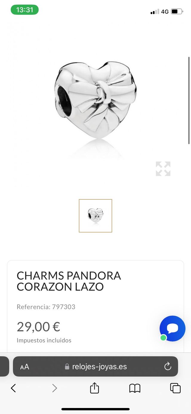 CHARM PANDORA ORIGINAL DESCATALOGADO