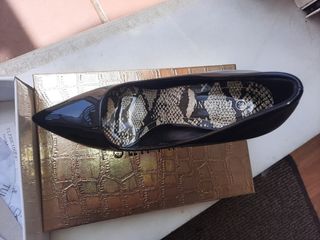 Zapatos Salón Negros Brillo