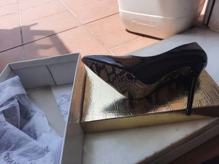 Zapatos Salón Negros Brillo