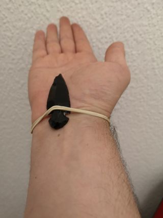 Punta de flecha de obsidiana