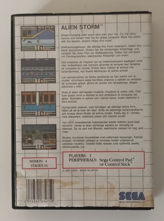 Alien Storm para Master System 2 