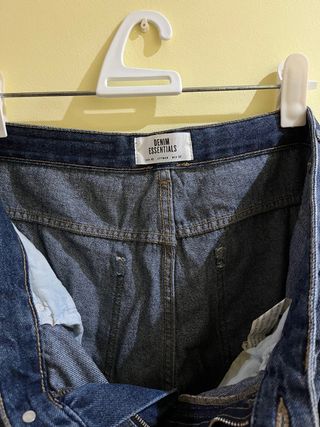 Vaquero corto azul oscuro