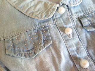 Vestito bambina, jeans e tulle
