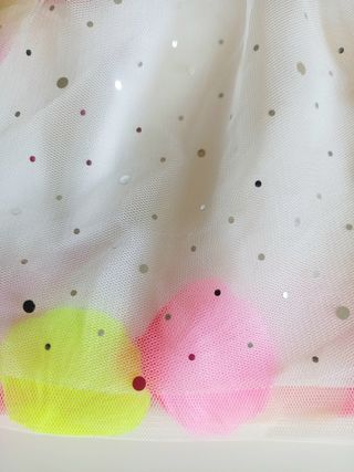 Vestito bambina, jeans e tulle