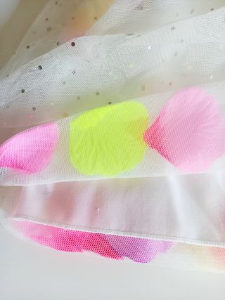 Vestito bambina, jeans e tulle