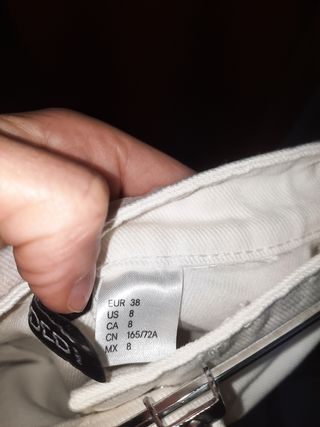 falda vaquera blanca h&m