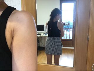 Falda mini cuadro vichi