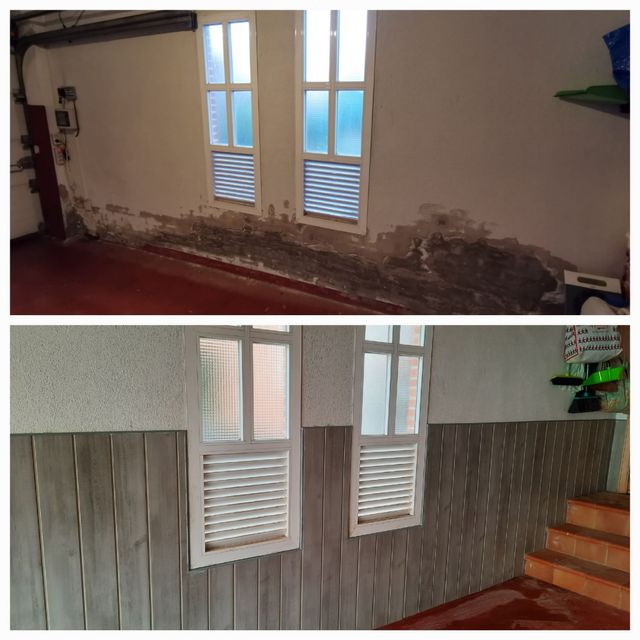 Installazione di decking e vinile.