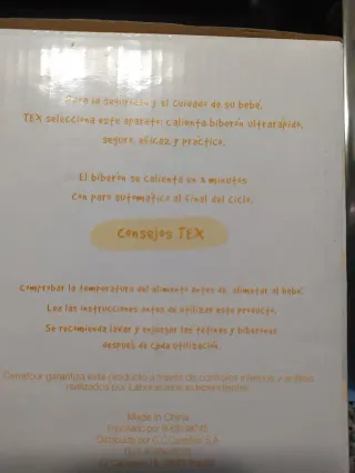 Calienta biberones y potitos