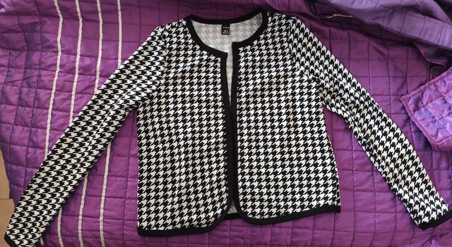 chaqueta de pata de gallo