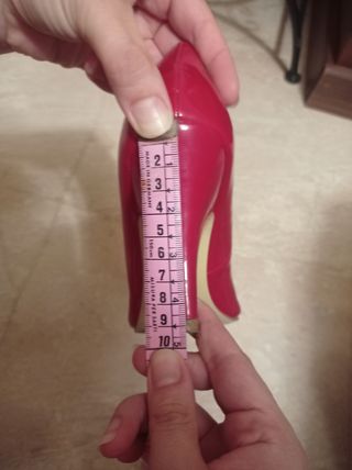 Zapato salón charol rojo