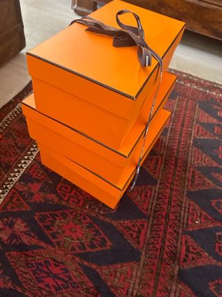 Cajas y bolsa Hermes