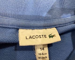 Polo Lacoste niño talla 14