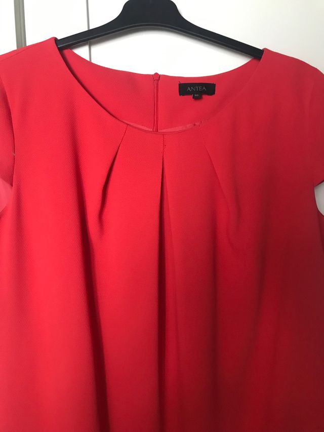 Vestido invitada Antea rojo T50