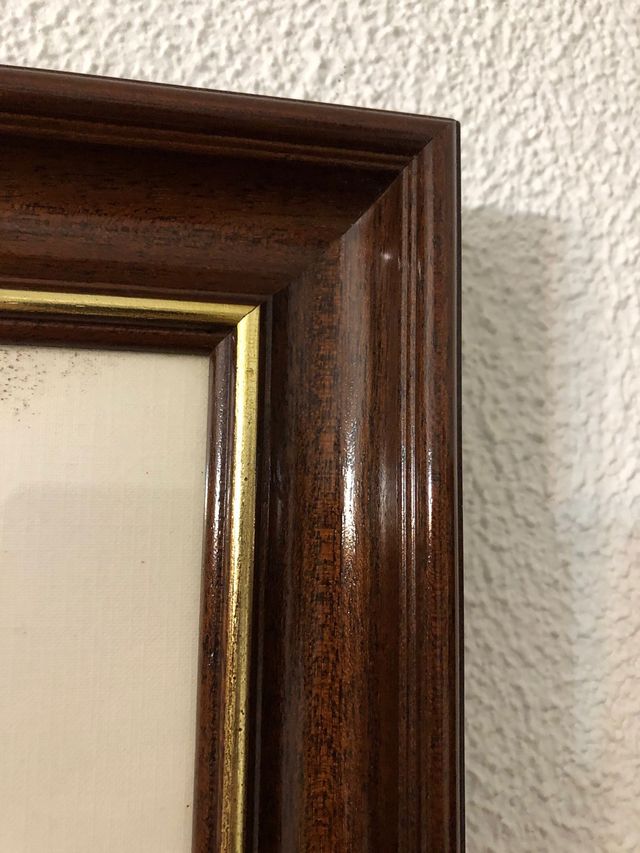 Cuadros paisajes con marco madera