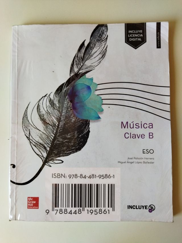 Libro de música Clave B ESO.