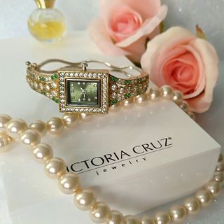 Reloj plata 925,oro y esmeraldas 