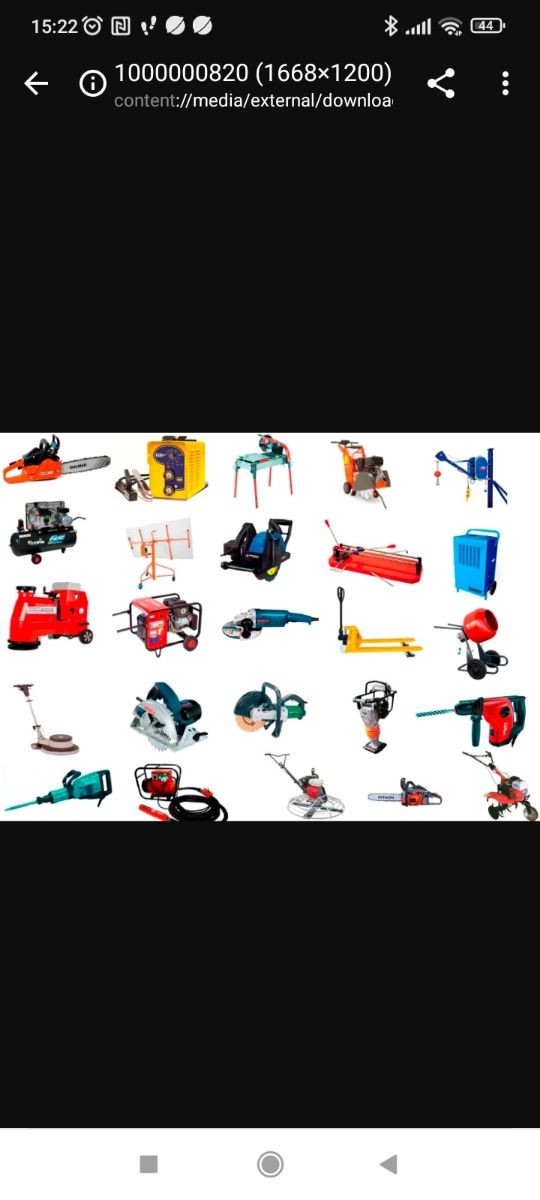 Noleggio di attrezzi da costruzione