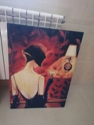 MAGNIFICO CUADRO ESTILO VINTAGE, TIPO AÑOS 80,