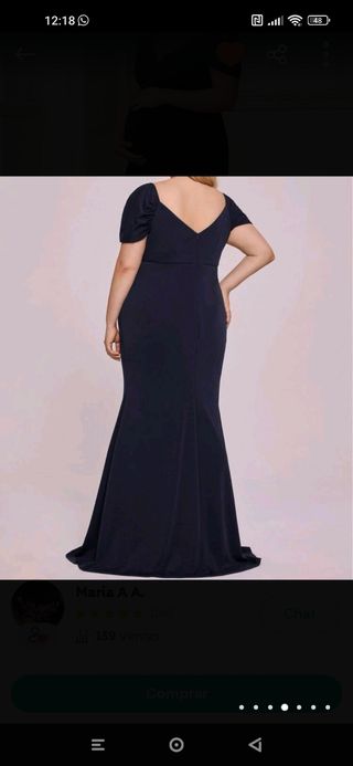 Vestido largo de premamá