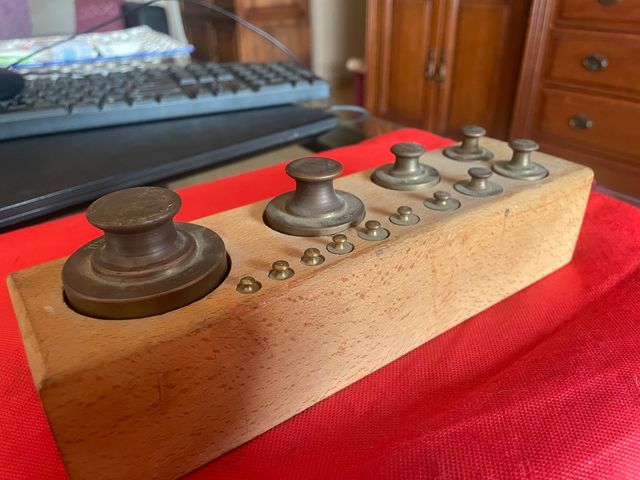 Set de pesos antiguo