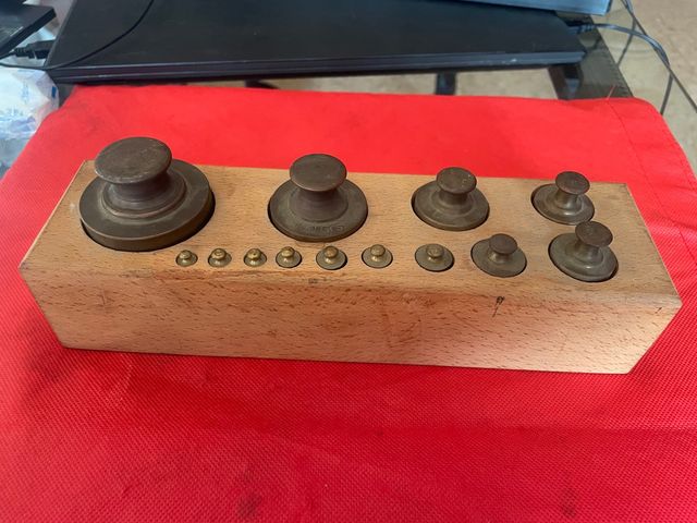 Set de pesos antiguo