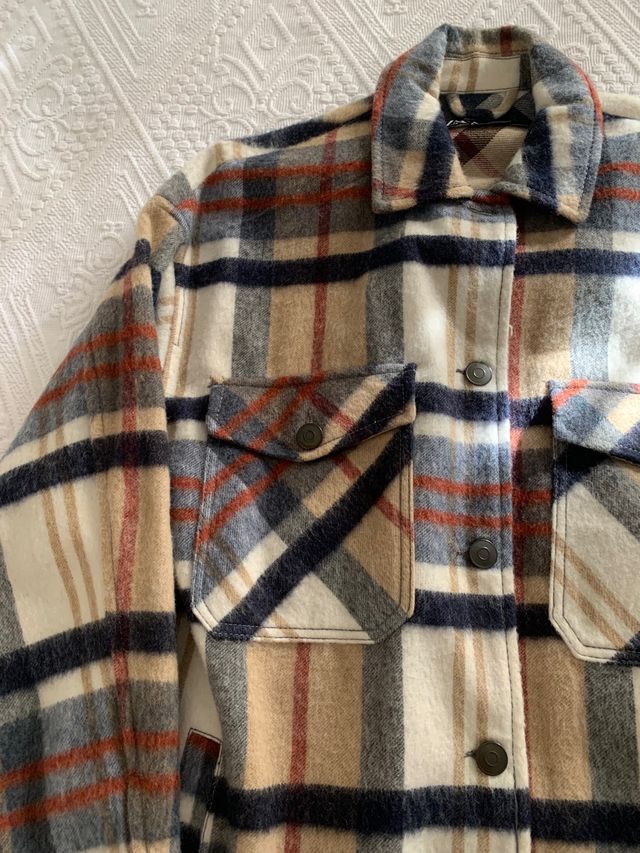 Sobrecamisa cuadros Zara