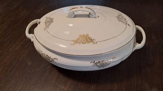 sopera porcelana antigua San Claudio