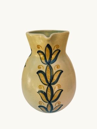 Jarra de cerámica de Talavera firmada por Chacon