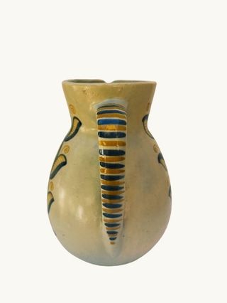 Jarra de cerámica de Talavera firmada por Chacon