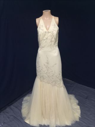 vestido novia 36-38 champagne 