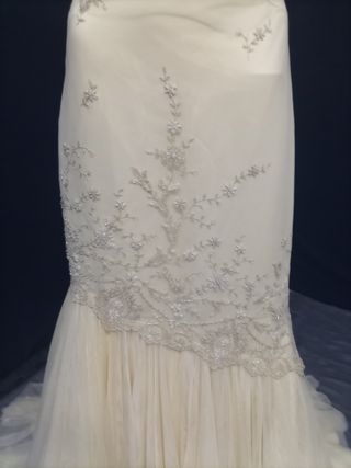 vestido novia 36-38 champagne 