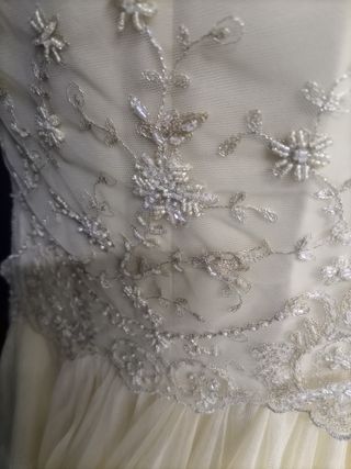 vestido novia 36-38 champagne 