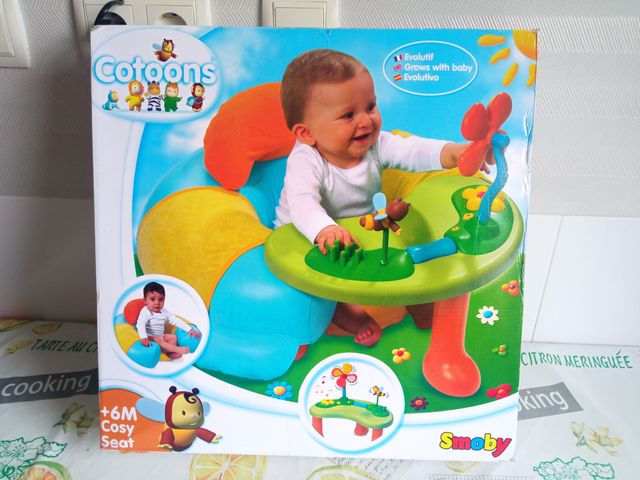 Silla banco bebe actividades Cotoons.