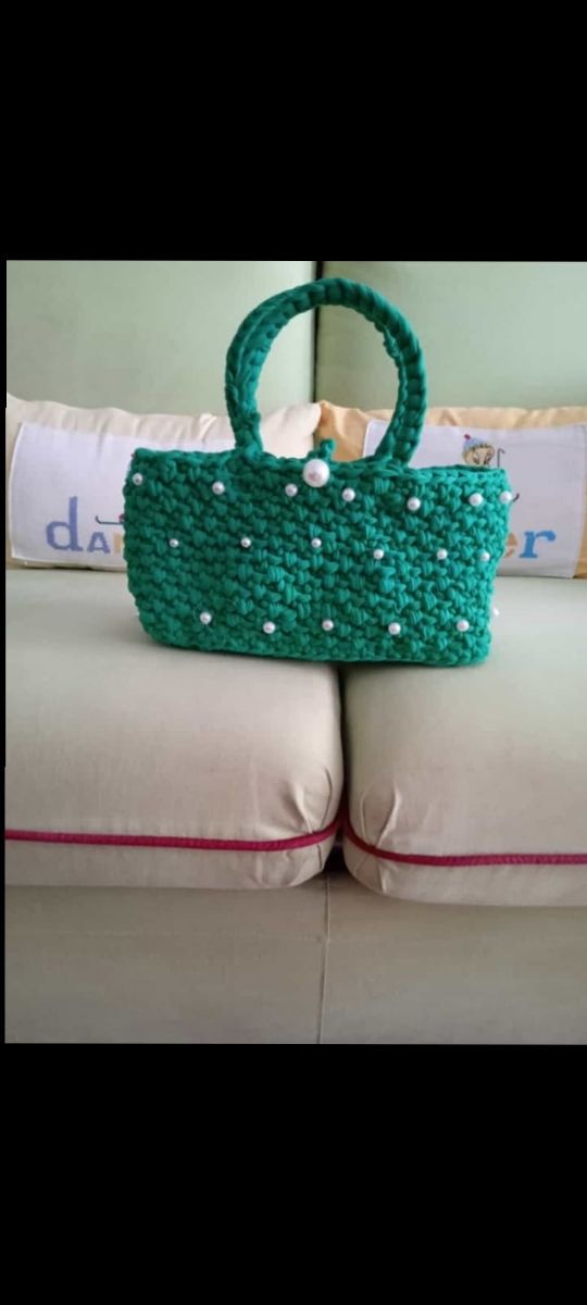 BOLSO DE MANO CROCHET
