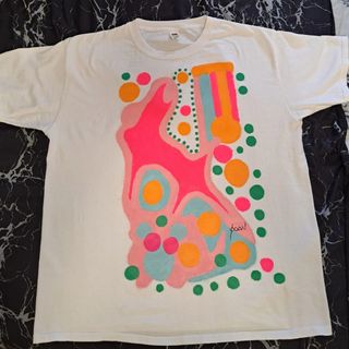 Camiseta  pintada a mano diseño original talla XL